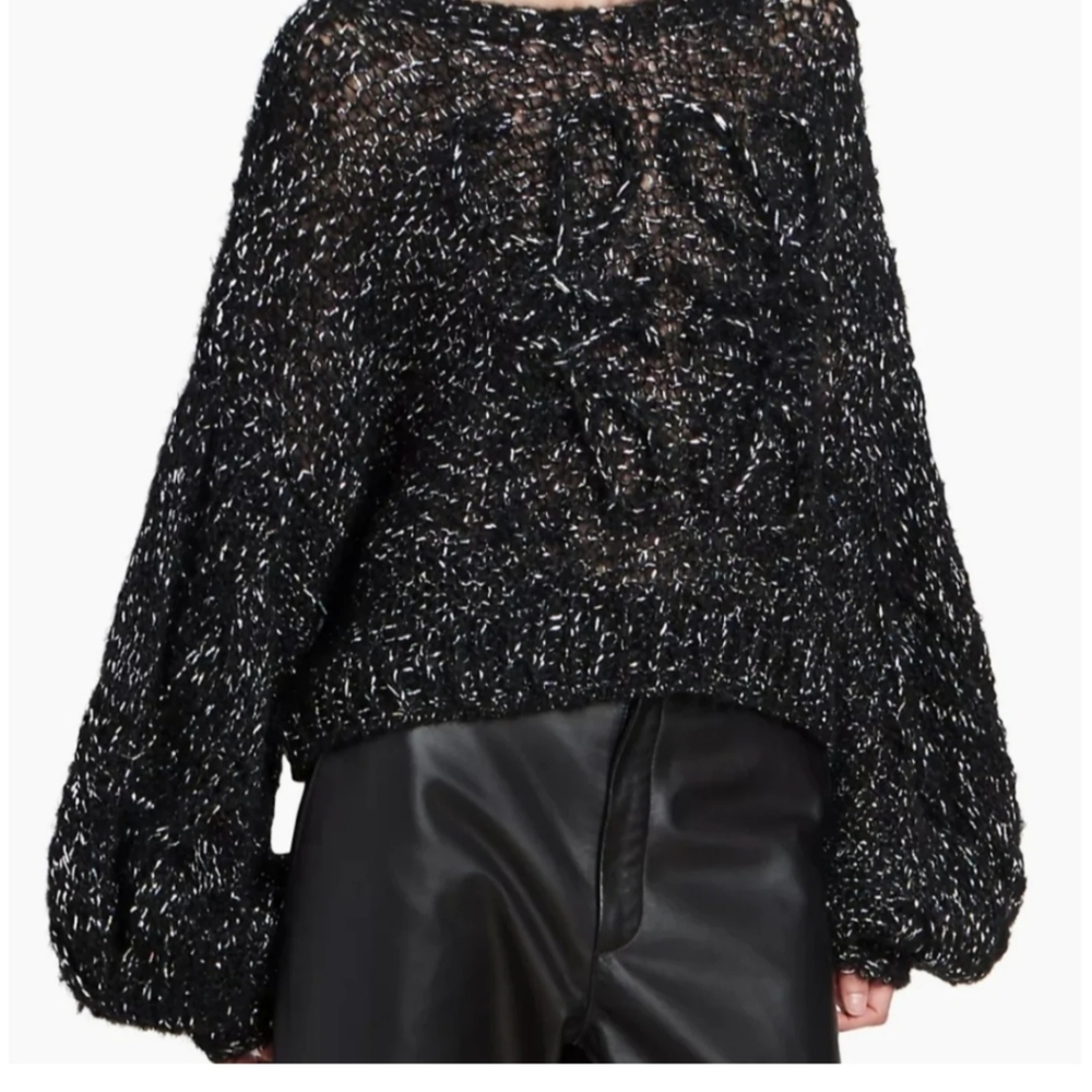 Loewe Anagram Metallic Mohair Sweater